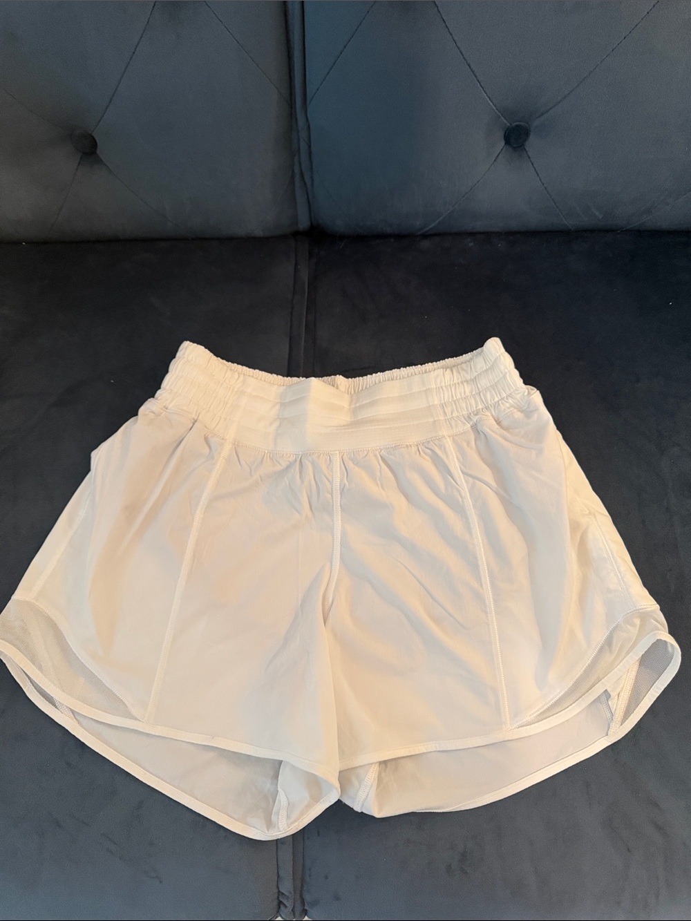 Women’s Lightweight Cream Athletic Shorts
